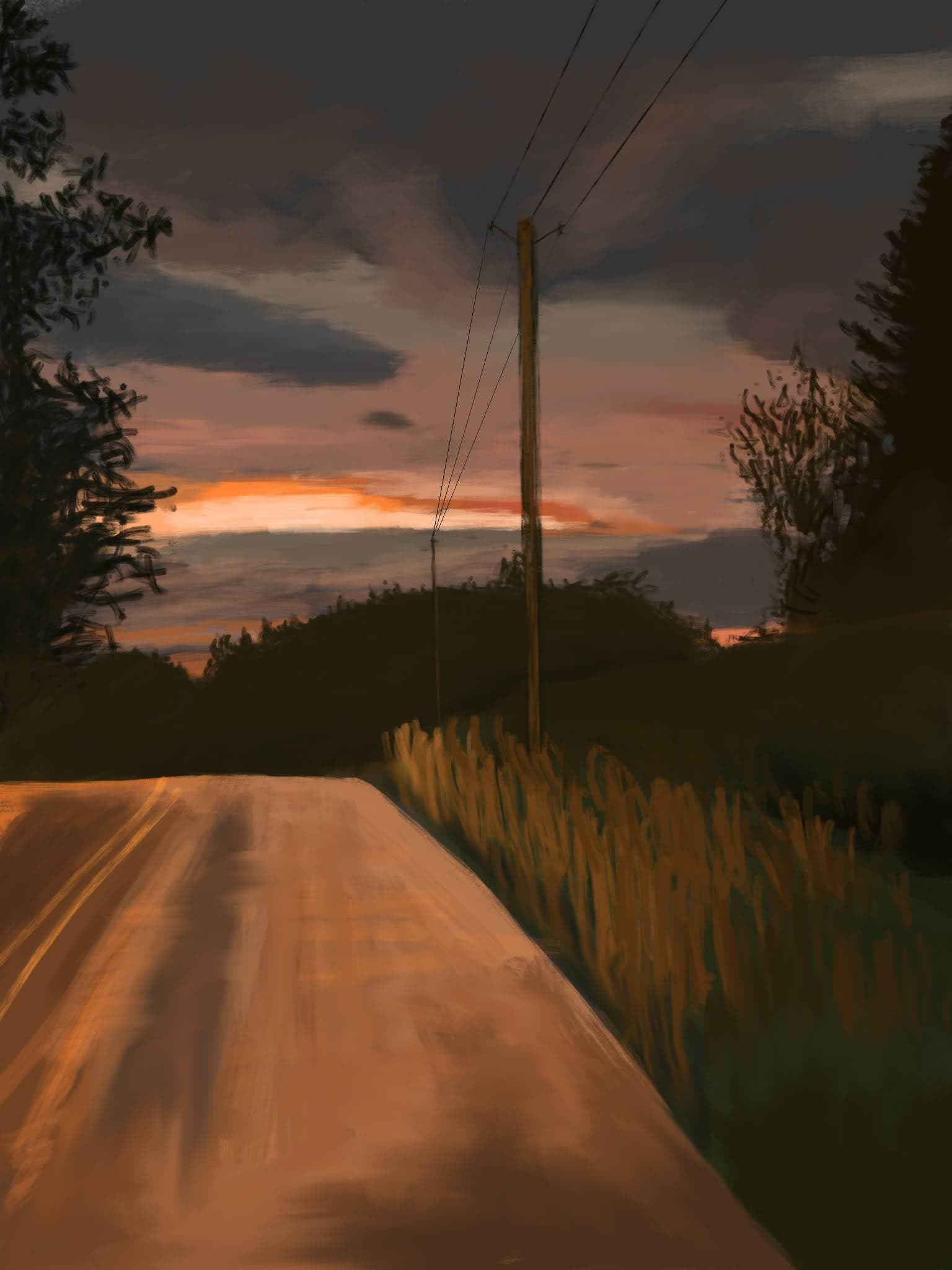 Evening road