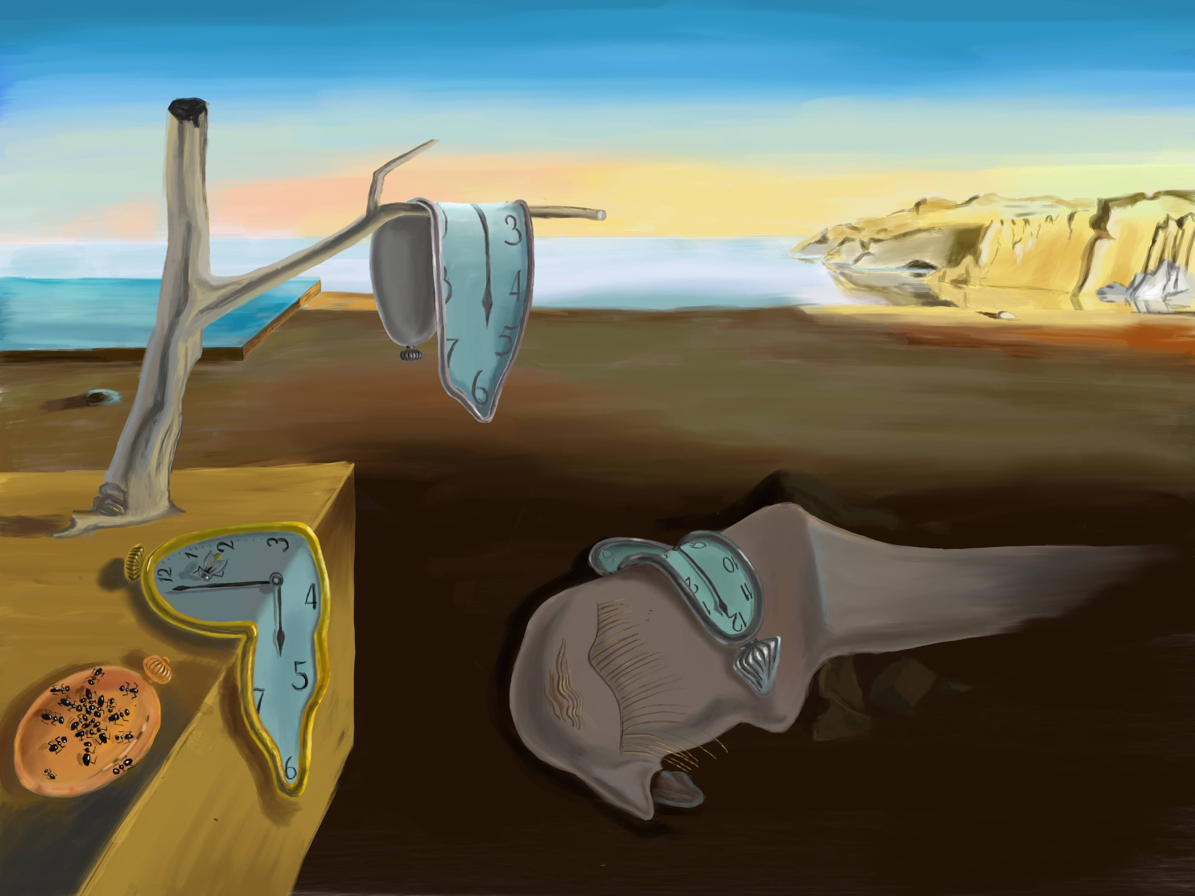 Reproduction of Salvador Dali's The Persistence of Memory